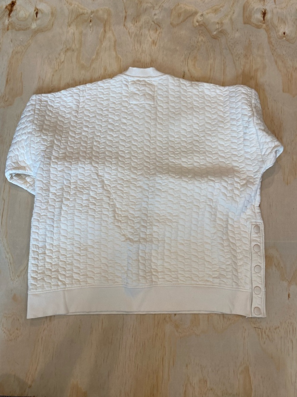 Anthropologie Quilted Cream Pullover & Short Set - Picture 3 of 6